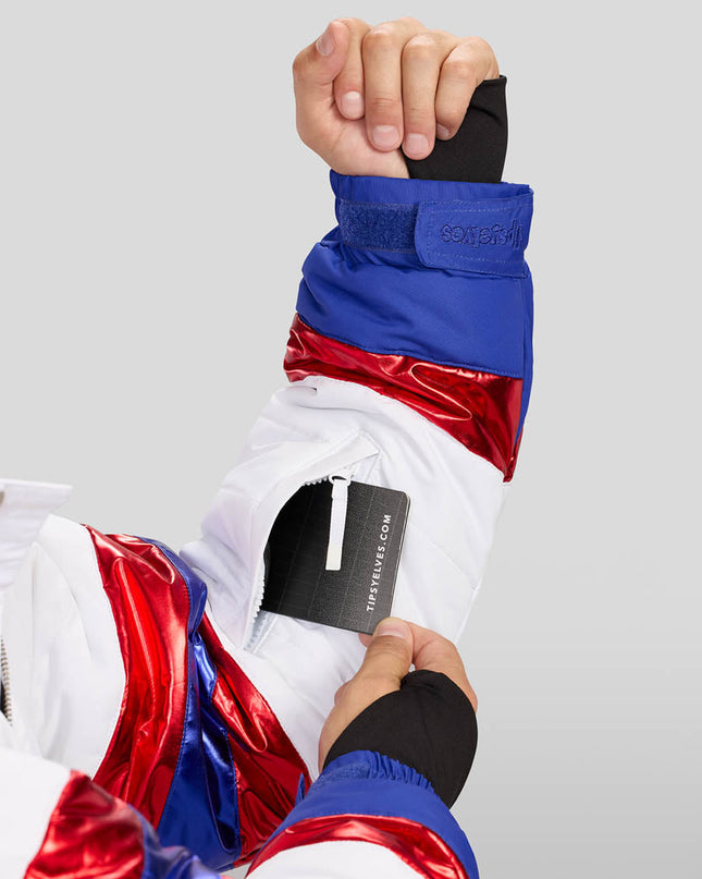 Men's Space Racer Ski Suit and Helmet Cover