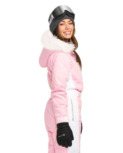 Women's Powder Pink Ski Suit