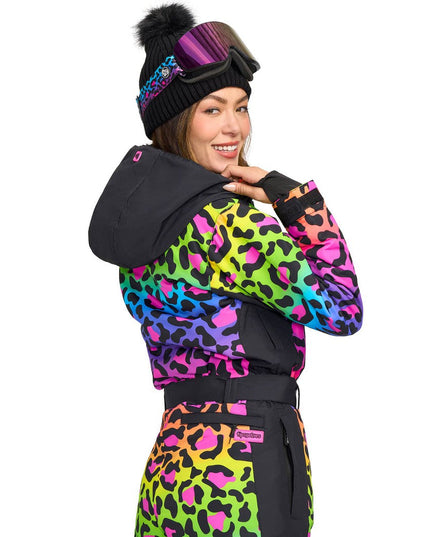 Women's 90's Leopard Ski Suit