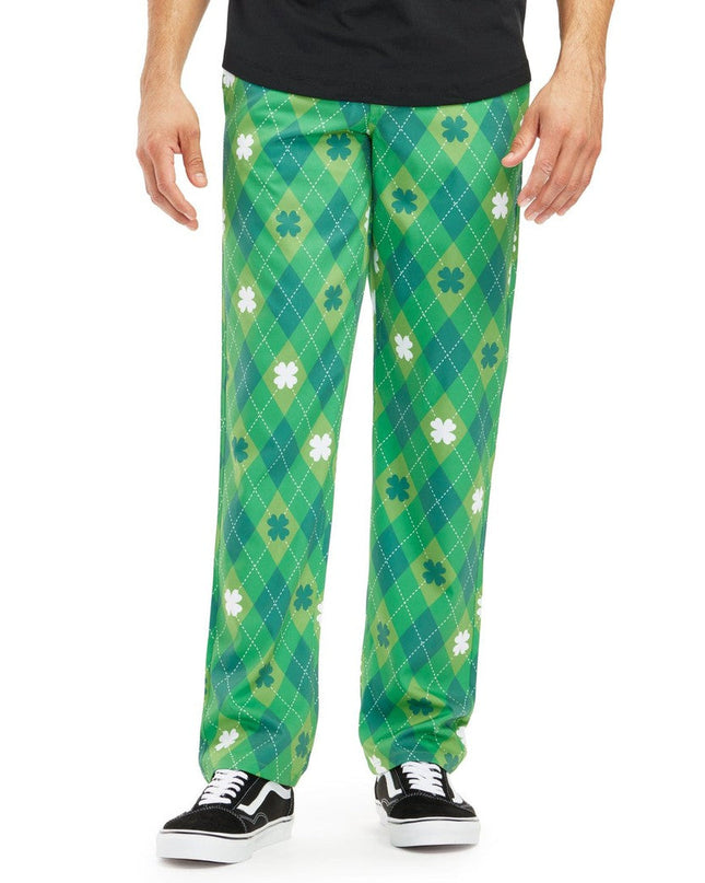 Men's Argyle Clover Pants