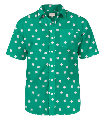 Men's Green Crushin' Clovers Button Down Shirt