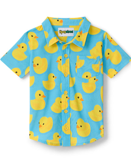 Toddler Boy's Rubber Ducky Hawaiian Shirt