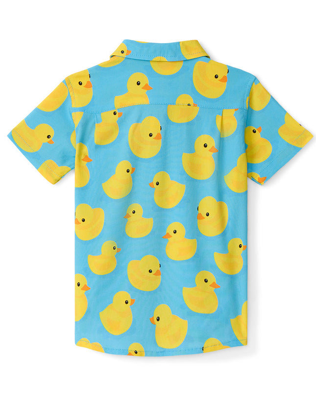 Toddler Boy's Rubber Ducky Hawaiian Shirt