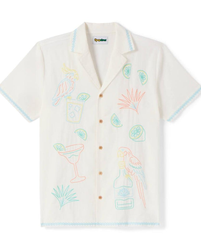 Men's Tequilin' Time Linen Cabana Shirt