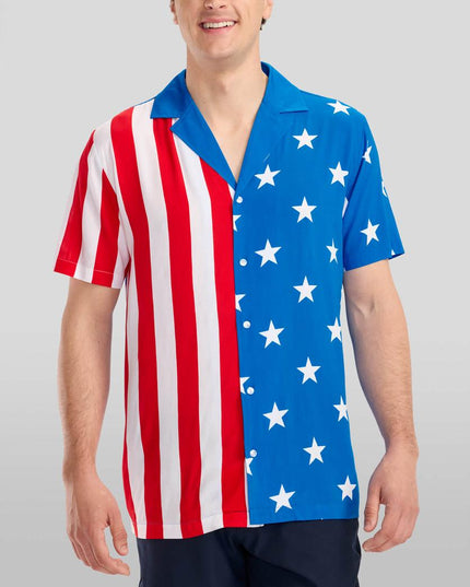 Men's Vertical Flag Cabana Shirt