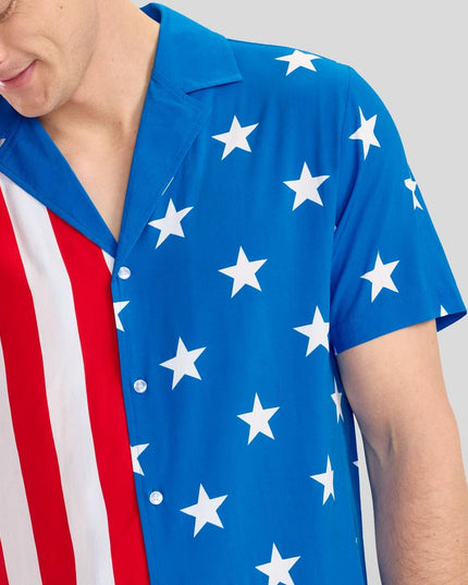 Men's Vertical Flag Cabana Shirt