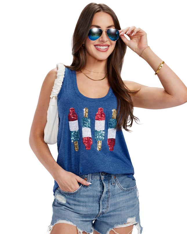 Women's Grand Finale Sequin Tank Top