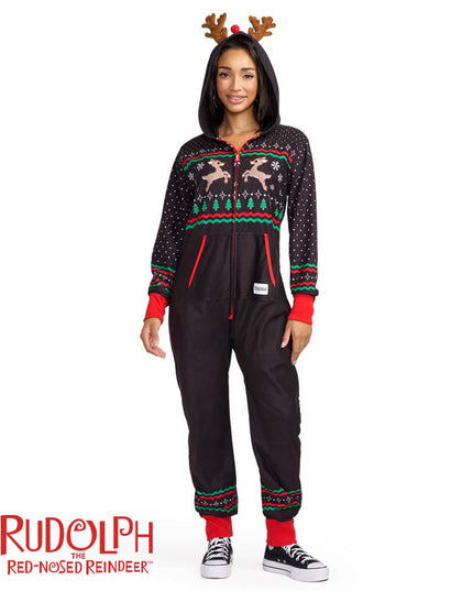 Women's Fair Isle Rudolph Jumpsuit