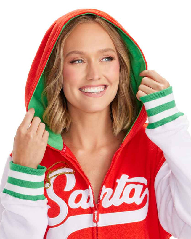 Women's Sporty Santa Jumpsuit