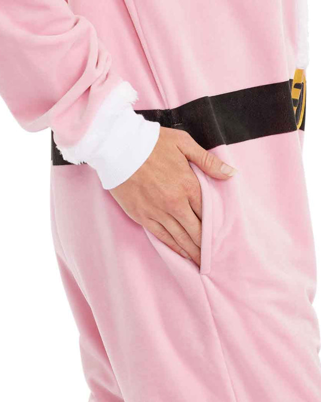 Women's Pink Santa Jumpsuit