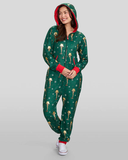 Women's Christmas Story Leg Lamp Jumpsuit