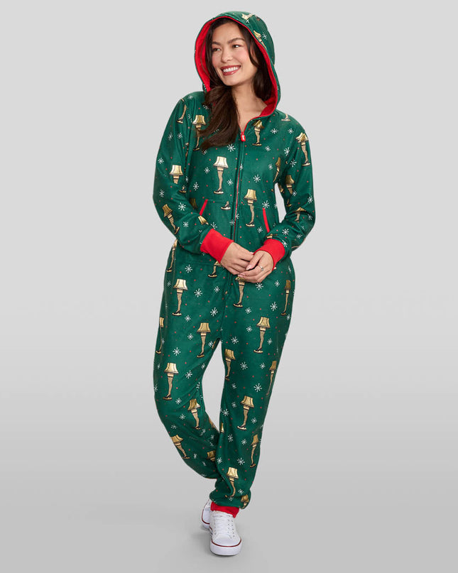 Women's Christmas Story Leg Lamp Jumpsuit
