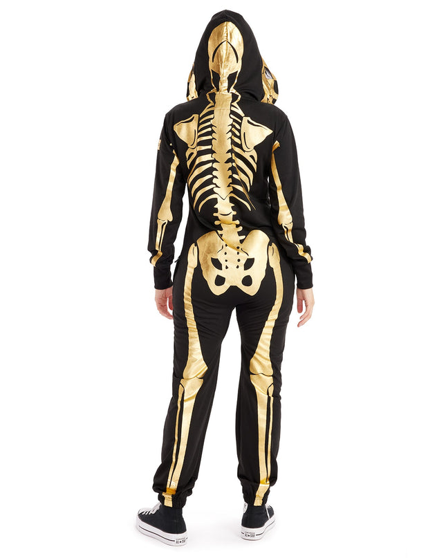 Gold Skeleton Couples Costumes