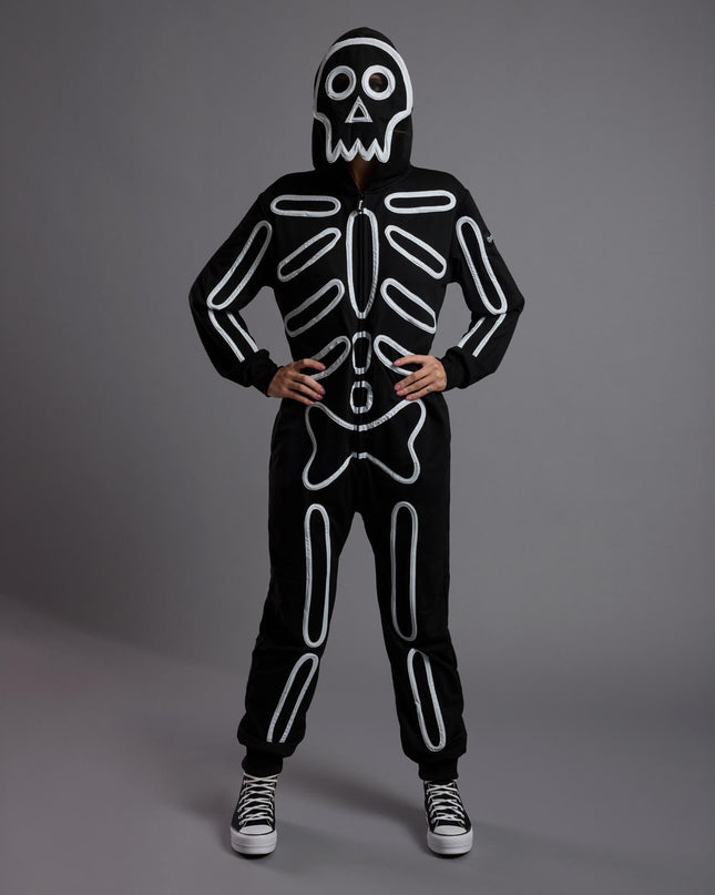 Women's Neon LED Skeleton Costume