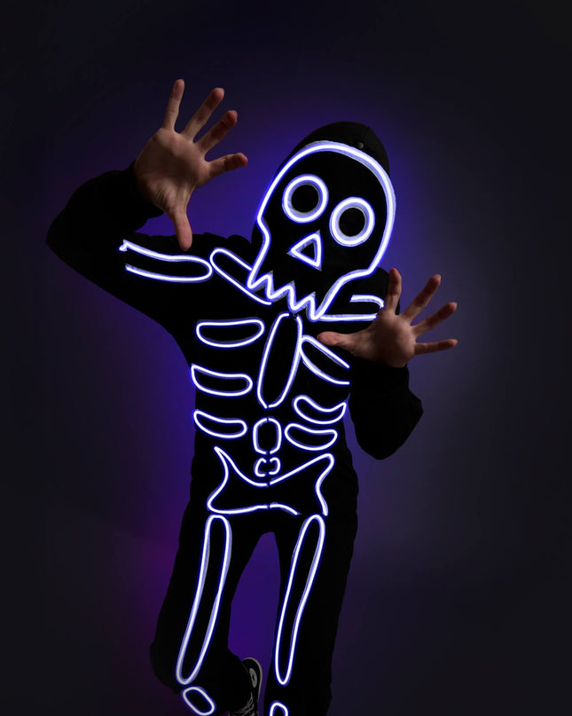 Women's Neon LED Skeleton Costume