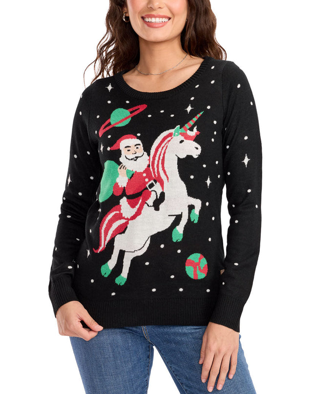 Women's Santa Unicorn Ugly Christmas Sweater
