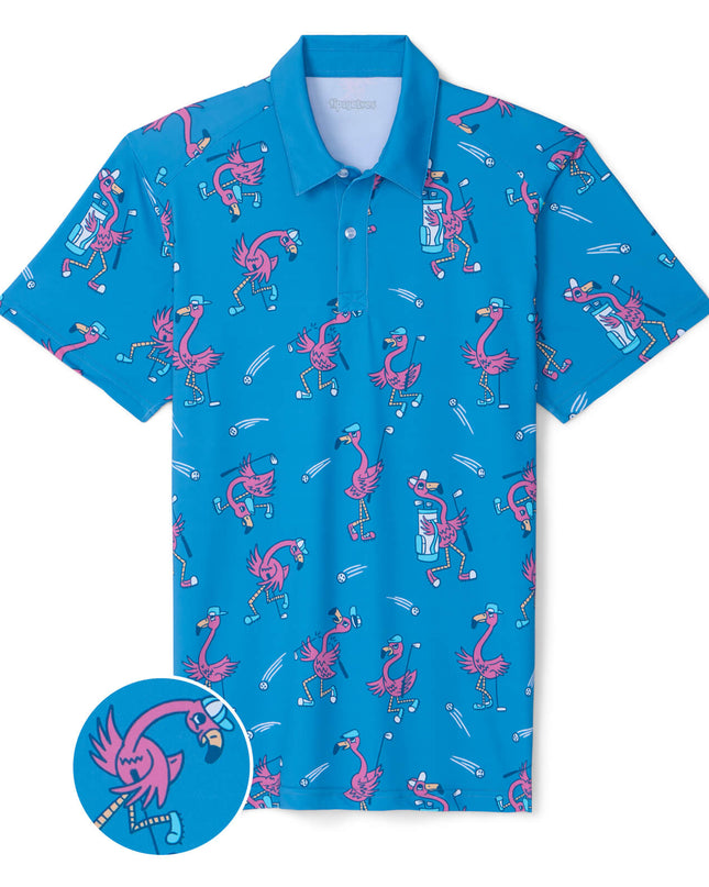 Men's Flamingo Fiasco Golf Polo