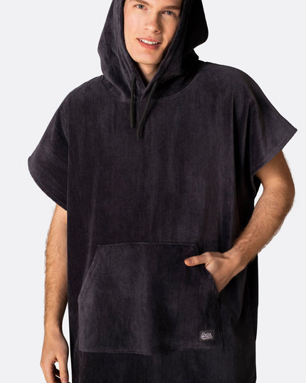 Anthrazitgrauer Handtuchponcho