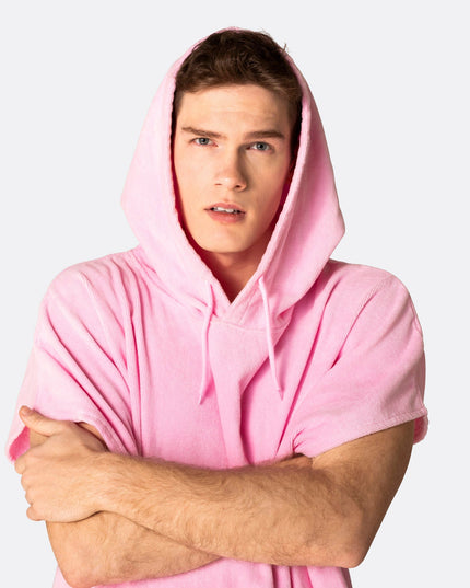 Kaugummirosa Handtuchponcho