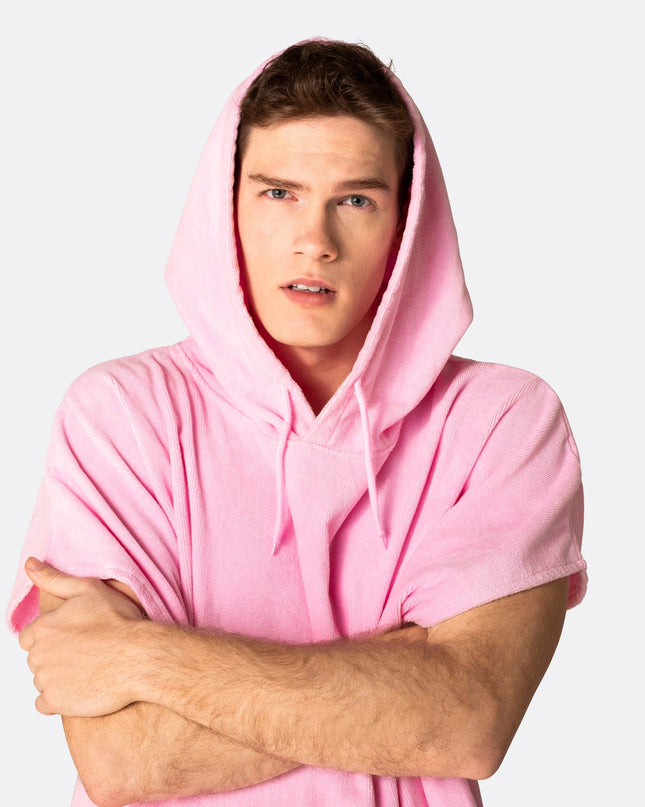 Kaugummirosa Handtuchponcho