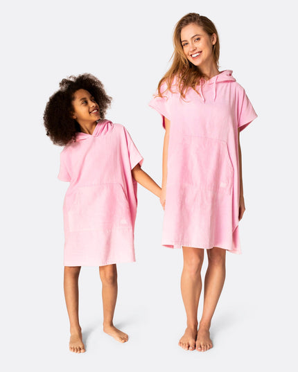 Kids Bubblegum Pink Towel Poncho