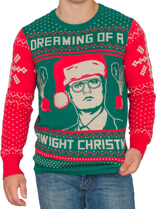 Dwight Schrute aus „The Office“ – Weihnachtsrüben-Pullover