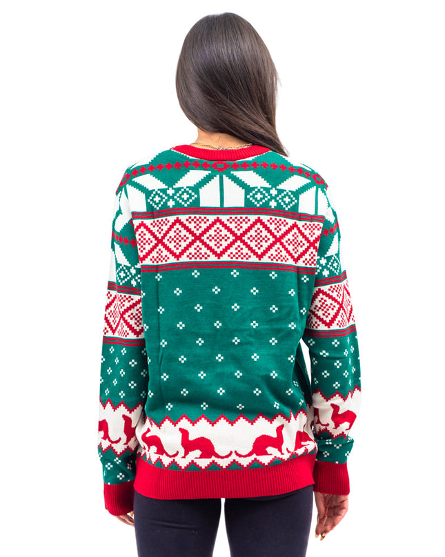 Der Big Lebowski Dude Abide Bowling Ugly Christmas Sweater