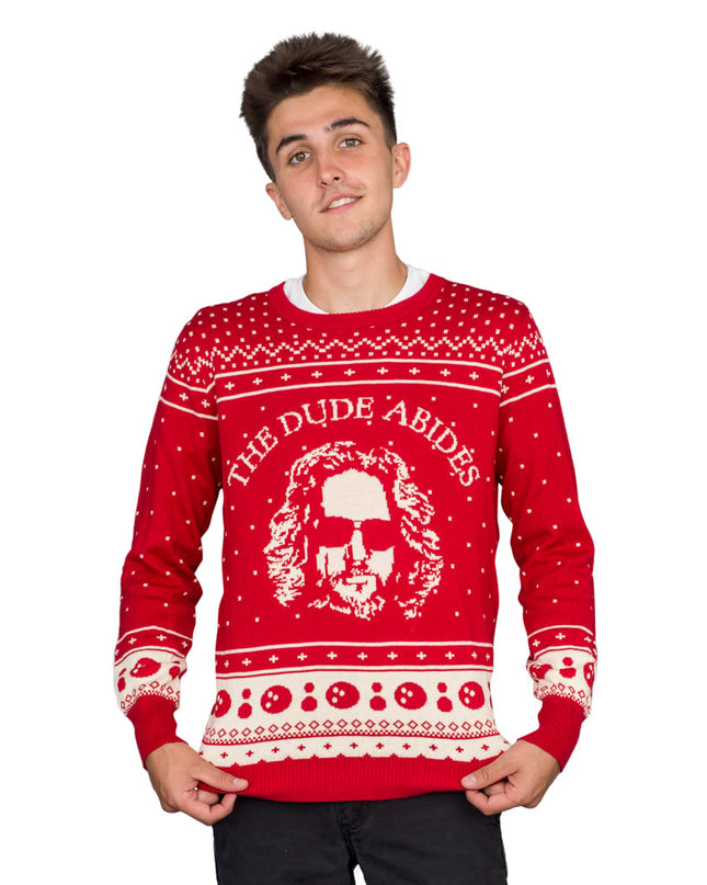 The Big Lebowski The Dude Abides Ugly Christmas Sweater