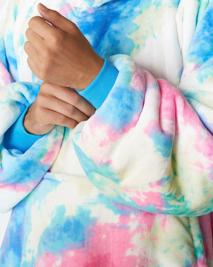Tie Dye Blue HappyHoodie - Stylish Loungewear