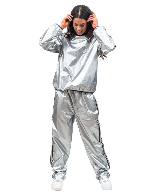 Todd & Margo Shiny Silver Workout Set