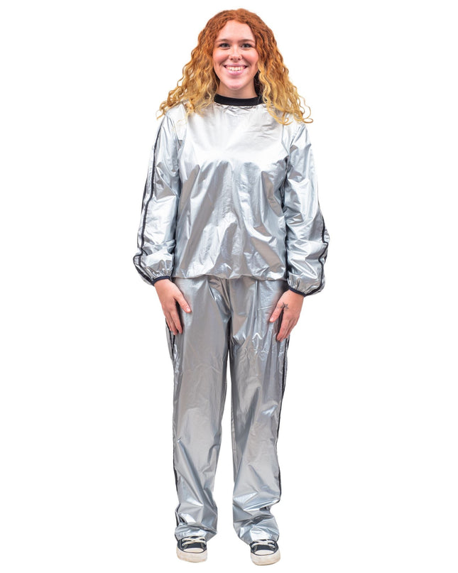 Todd & Margo Shiny Silver Workout Set