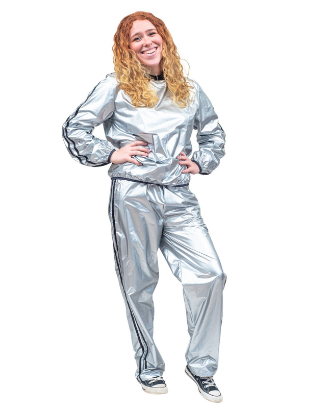 Todd & Margo Shiny Silver Workout Set