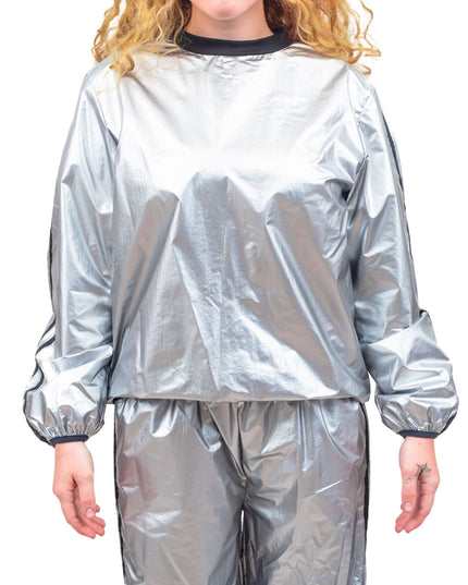 Todd & Margo Shiny Silver Workout Set