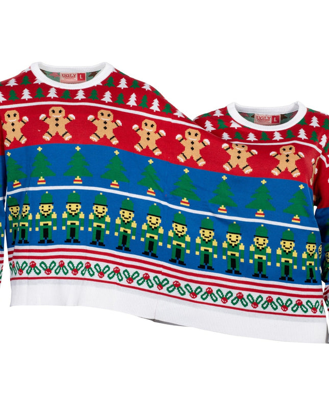Zwei-Personen-Weihnachtskostümpullover