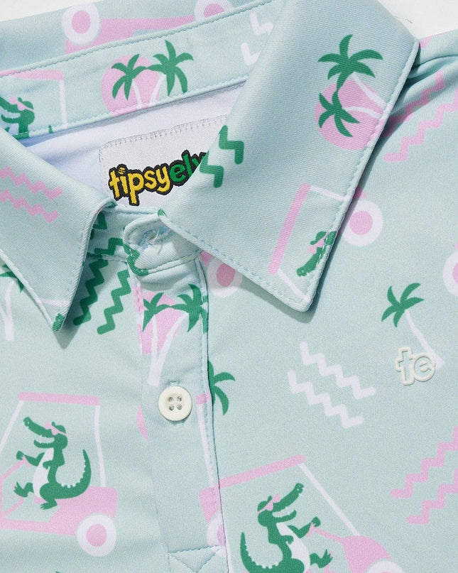 Toddler Boy's Golf Cart Gator Golf Polo