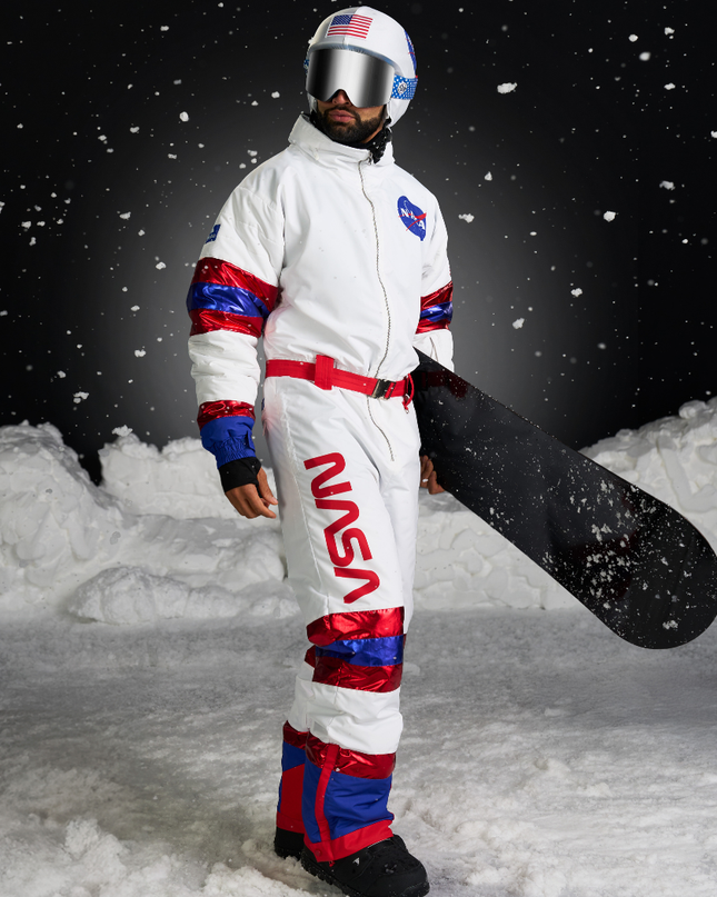 Men's Space Racer Snow Suit and Helmet Cover