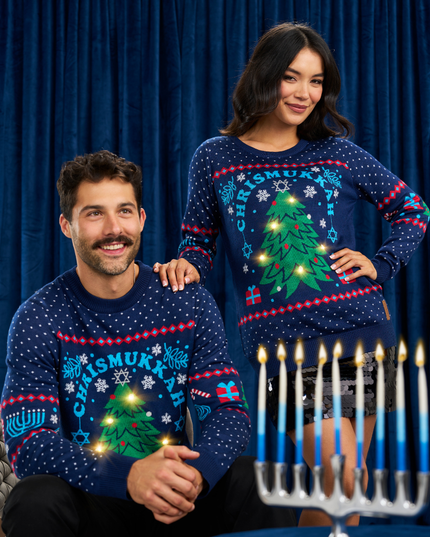 Women's Chrismukkah Light Up Sweater