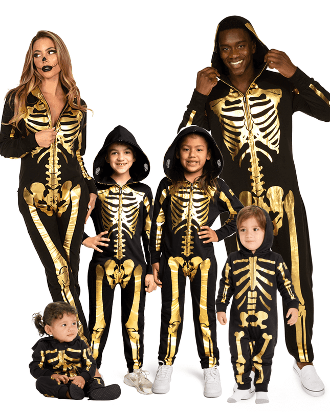 Matching Gold Skeleton Family Costumes