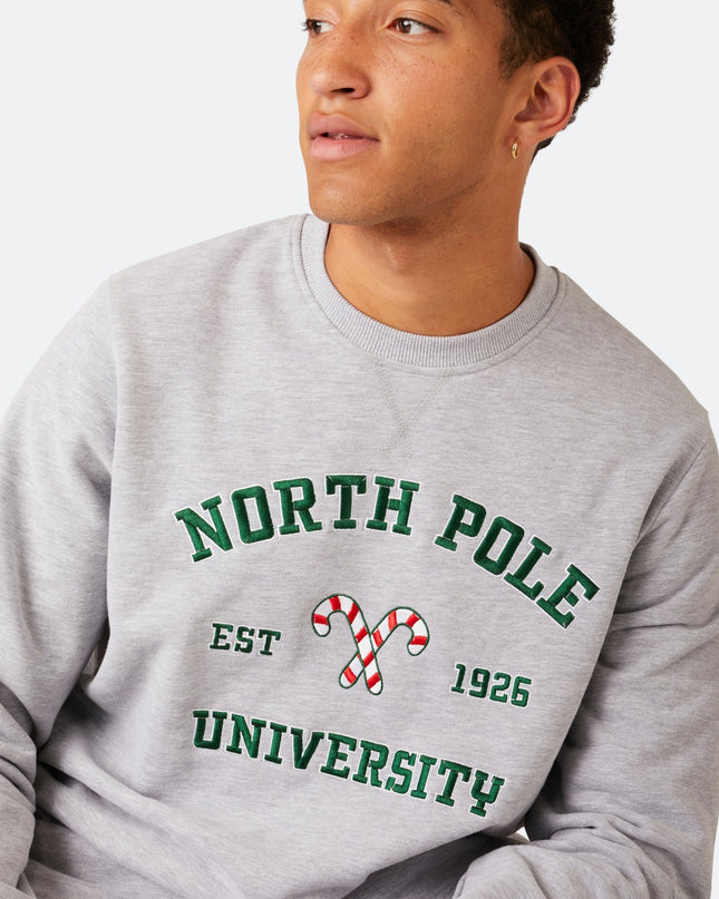 Weihnachtspullover der North Pole University für Herren