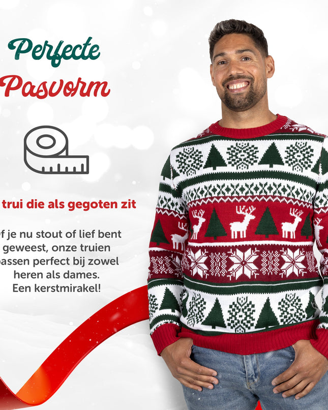 Weihnachtspullover Marius für Damen mit Fell und kuscheligem Design