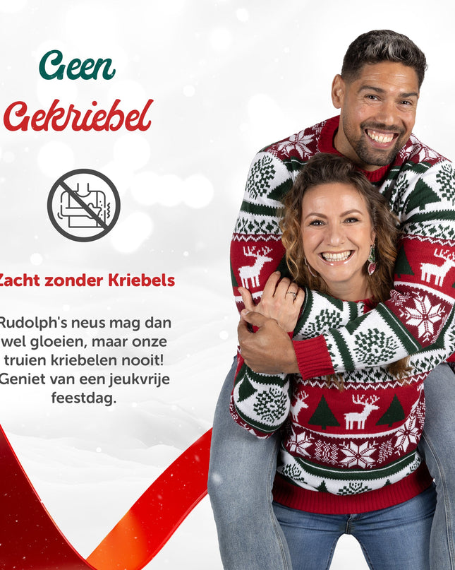 Weihnachtspullover Marius für Damen mit Fell und kuscheligem Design