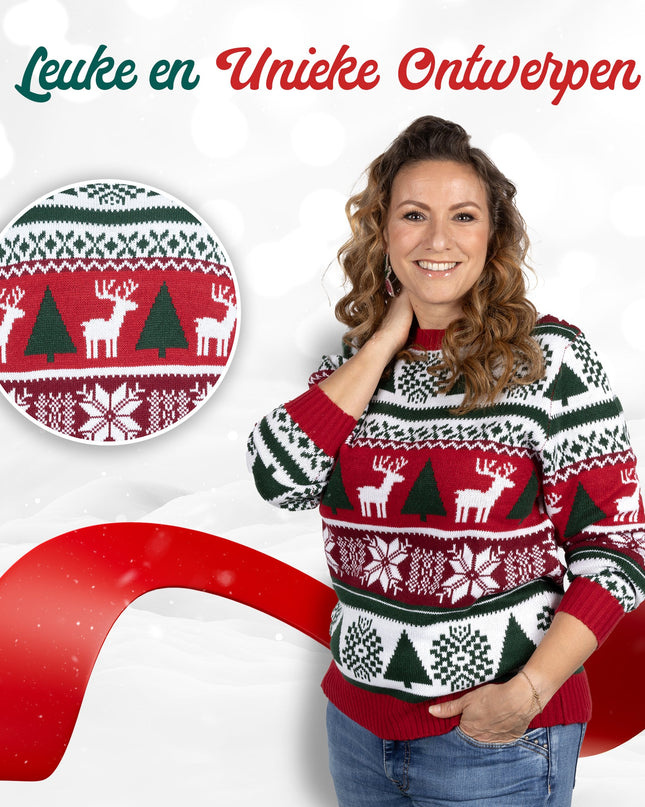 Weihnachtspullover Marius für Damen mit Fell und kuscheligem Design