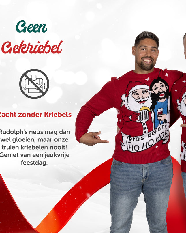 Bro's Before Ho Ho Ho Christmas Sweater