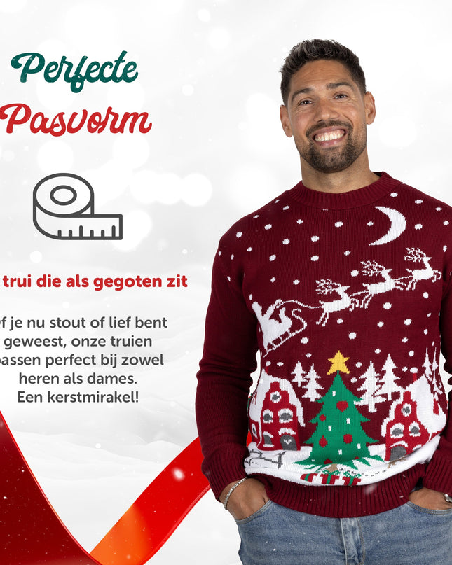 Weihnachtspullover Marius für Damen mit gemütlichem Weihnachtsmotiv