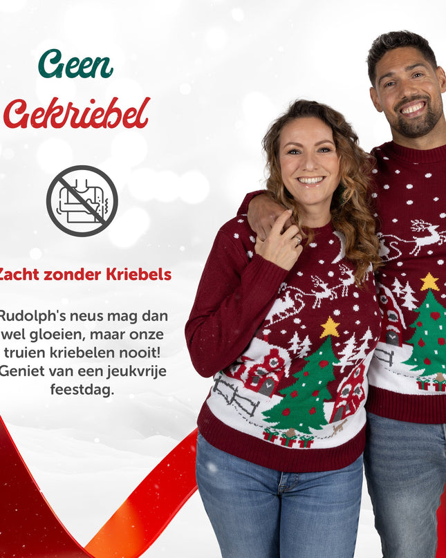 Weihnachtspullover Marius für Damen mit gemütlichem Weihnachtsmotiv