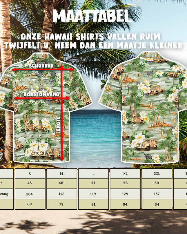 Hawaiihemd mit Blumen aus Hawaii