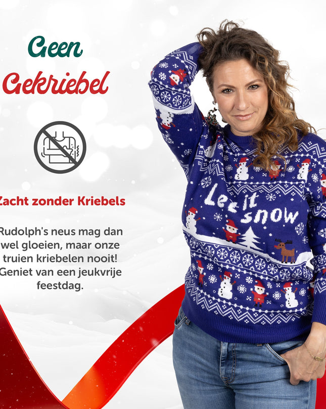 Marius Weihnachtspullover für Damen mit dem Motiv „Let it Snow“