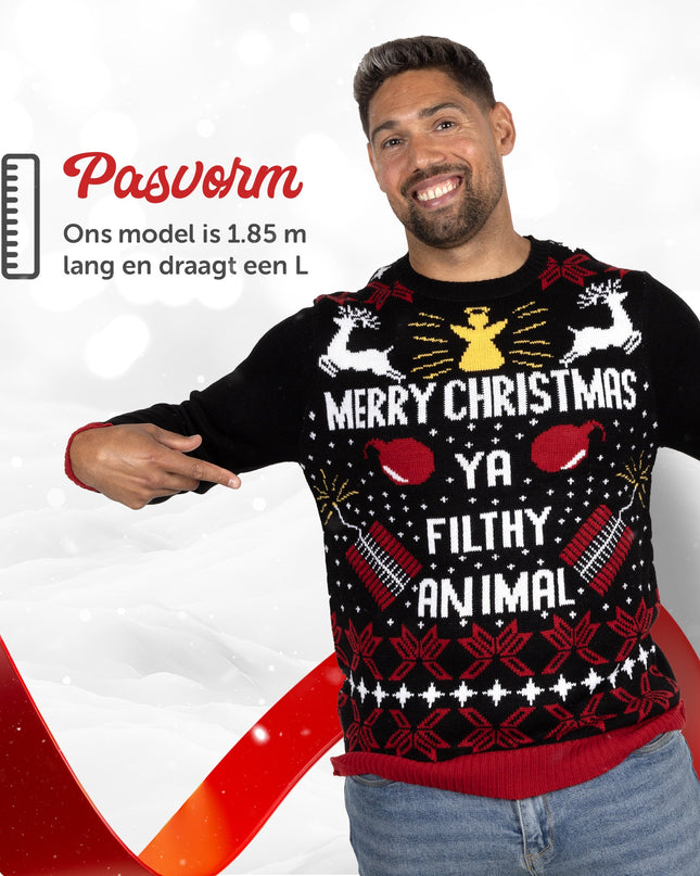 Weihnachtspullover Frohe Weihnachten, du Dreckskerl!