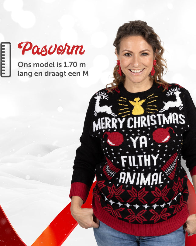 Weihnachtspullover Frohe Weihnachten, du Dreckskerl!