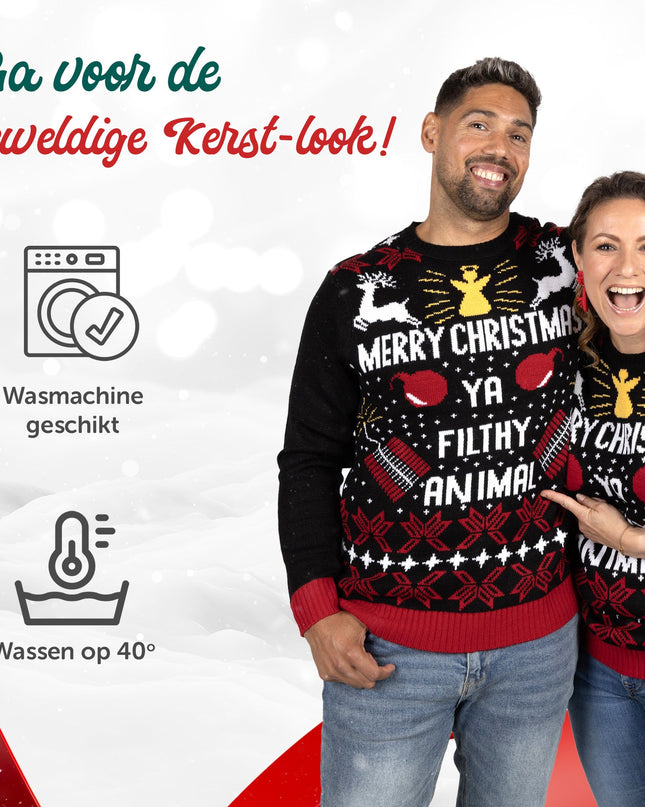 Weihnachtspullover Frohe Weihnachten, du Dreckskerl!